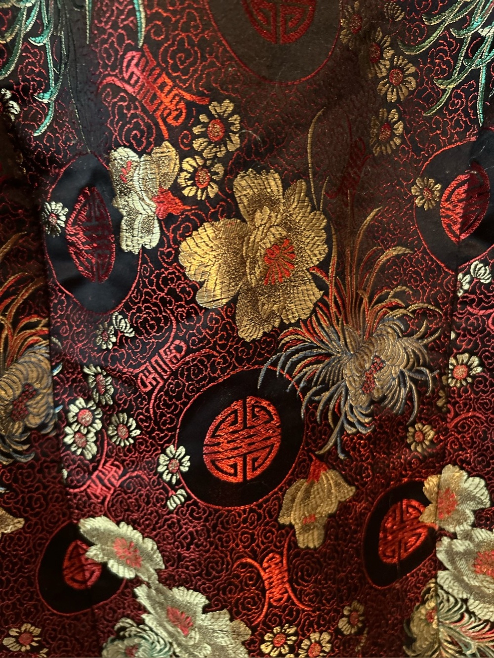 Silk blend Asian style top - Picture 4 of 13
